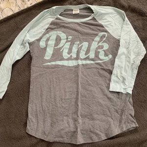 VS Pink baseball tee